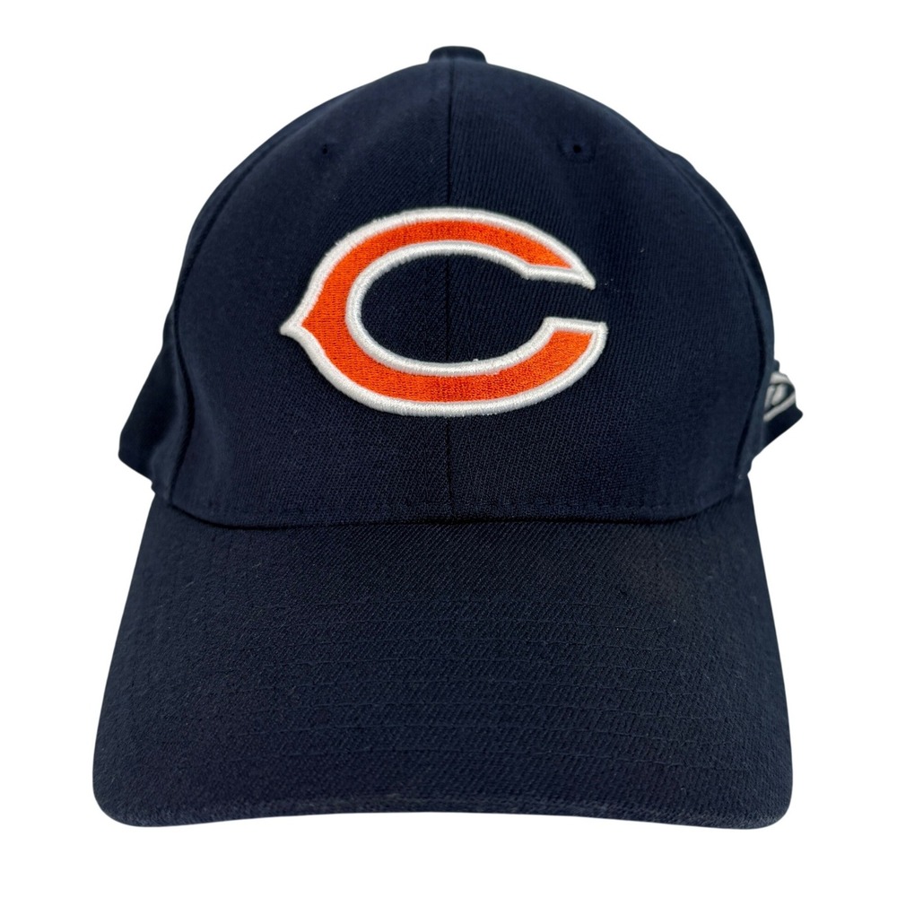 Reebok Chicago Bears NFL‎ Authentic Sideline Flexfit Hat Blue S/M Embroidered